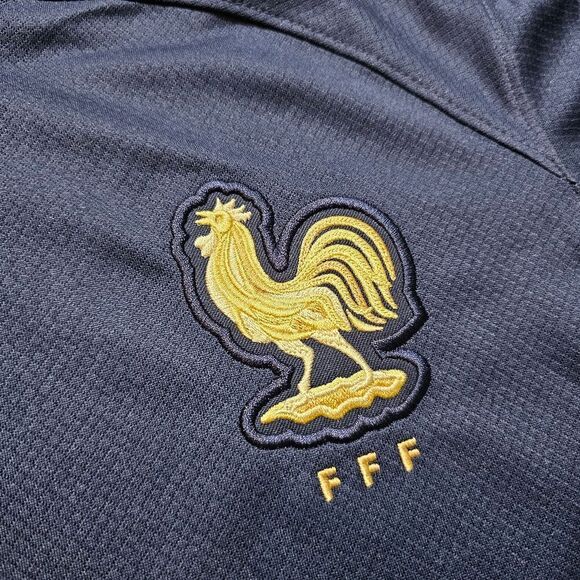 Nike France 2022 World Cup Home Jersey Small S Navy Gold Mbappe Soccer Dri-Fit - Picture 4 of 12